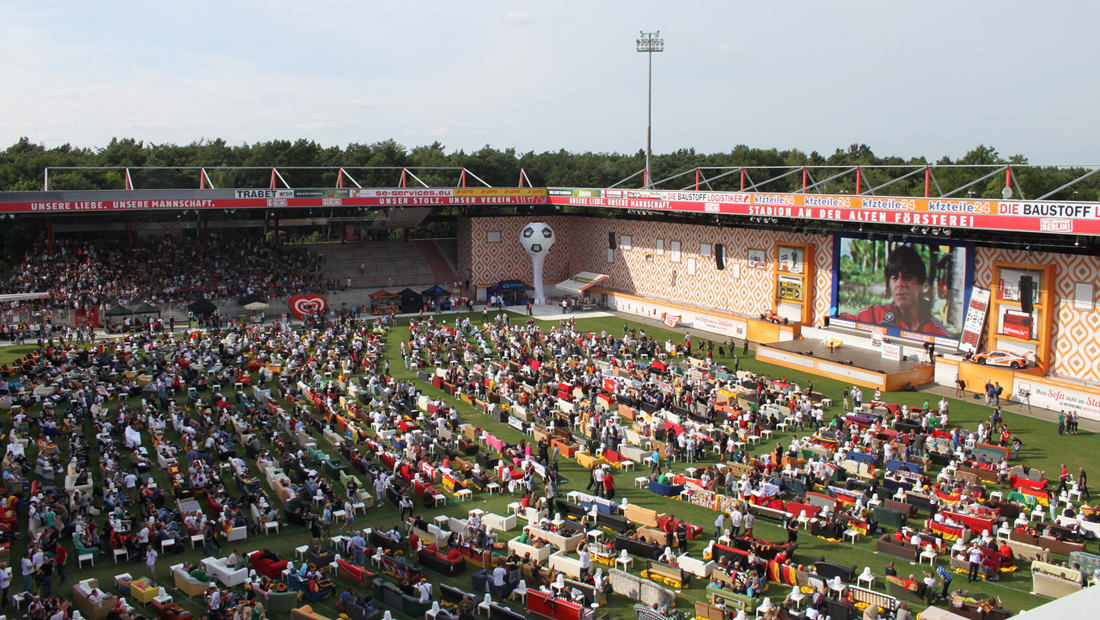 WM Wohnzimmer im Stadion an der Alten Försterei, Fotoquelle: An der Alten Försterei Stadionbetriebs AG